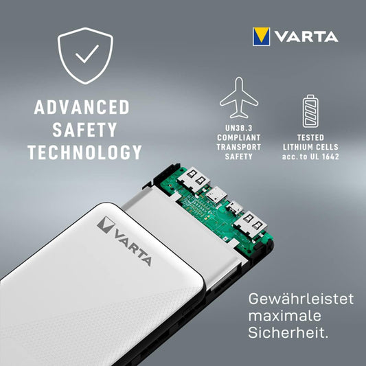 VARTA PowerBank Energy 15 000 mAh - Blanc
