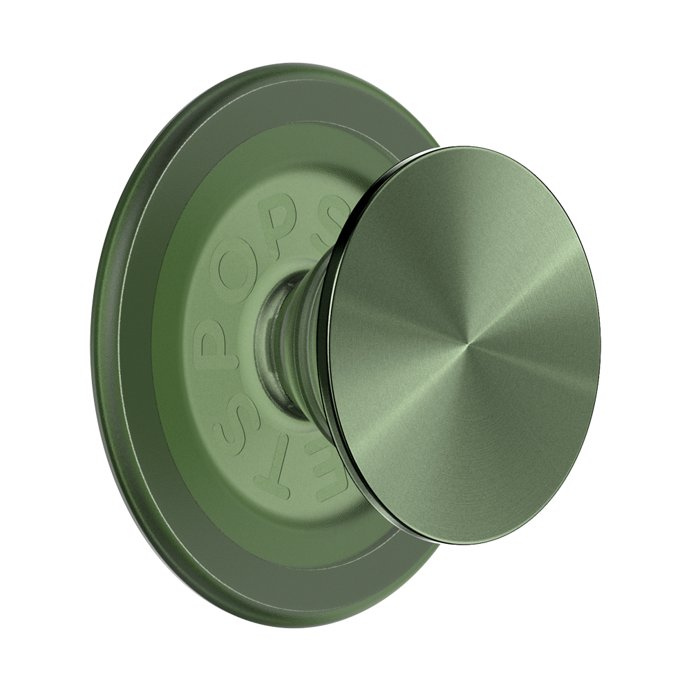 PopSockets PopGrip MagSafe Aluminium Vert olive
