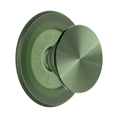 PopSockets PopGrip MagSafe Aluminium Vert olive