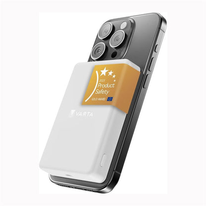 VARTA PowerBank Mag Pro magnétique 5 000 mAh - Blanc