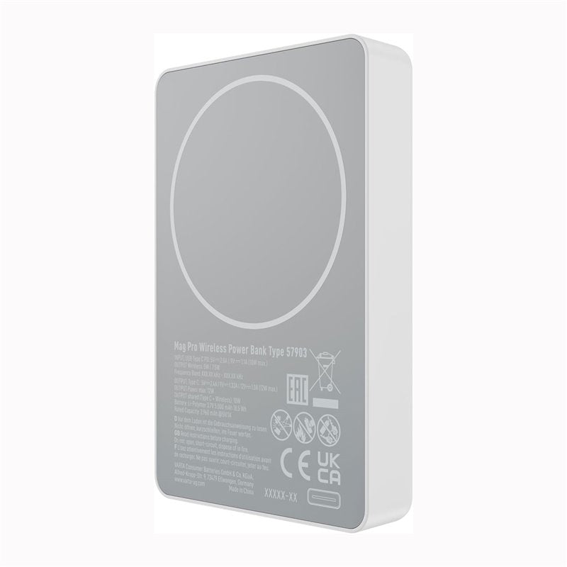 VARTA PowerBank Mag Pro magnétique 5 000 mAh - Blanc - visuel 2