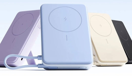 Xiaomi PowerBank Magnétique 10 000 mAh avec support intégré - Beige, Bleu, Noir, Violet